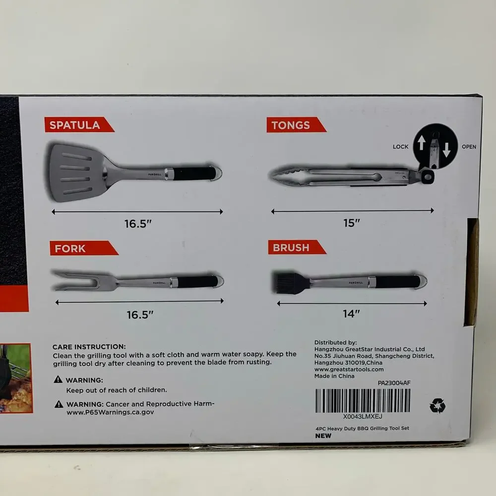 Par Grill 4-Piece BBQ Grilling Set